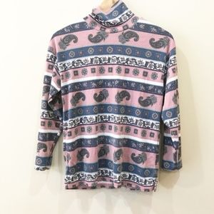 VINTAGE - Stefano International Paisley Turtleneck